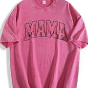 Baseball Mama Baseball Game Day Vintage Washed T-Shirt in Red