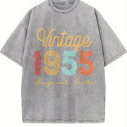 1955 Original Parts Vintage Washed T-Shirt in Gray