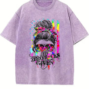 ZERO S GIVEN 25 vintage washed oversized T-shirt in Purple