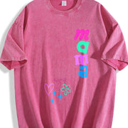 Dopamine Graffiti Ideal Vintage Washed T-Shirt in Red