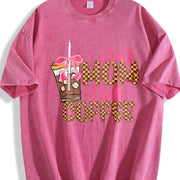 HANG IN THERE Vintage Washed T-Shirt in Red