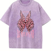 Be Not Afraid Luke 2:10 Angel -BLACK FRIDAYVintage Heavy vintage washed oversized T-shirt in Purple