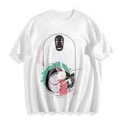 Spirited Away Studio Ghibli Hayao Miyazaki Studio Ghibli Cotton T-Shirt in White