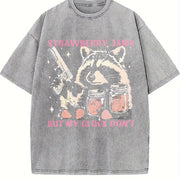 Retro Golf Fried Snowflake Vintage Washed T-Shirt in Gray