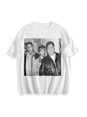 Adam Sandler Movies Actors Man Cotton T-Shirt in White