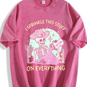 I Sprinkle This Stuff on Everything. Short-sleeved. Vintage Washed T-Shirt in Red