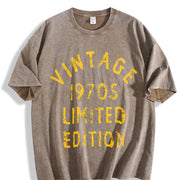 1970s 1970 Theme Classic for Ladies Cute Ladies Novelty Vintage Washed T-Shirt in Brown