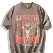 Throne of Glass Fan Vintage Washed T-Shirt in Brown