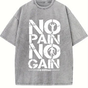 1 Pcs Heavy Adorable Vintage Washed T-Shirt in Gray