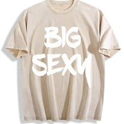 Big Sexy Vintage Washed T-Shirt in Beige