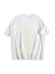 Let's Do This Before Anxiety Kicks In Cotton T-Shirt in White