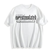 Probably Overstimulated Cotton T-Shirt in White