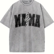 Suddenly Appearing Mom Vintage Washed T-Shirt in Gray