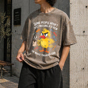 Some People Aren't Just Missing a Screw Vintage Washed T-Shirt in Brown
