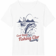 Fishing Dad Reel Dad Cotton T-Shirt in White