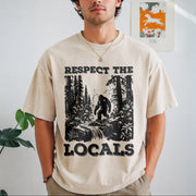Respect the Locals Bigfoot Vintage Washed T-Shirt in Beige