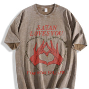 Stylish a Striking. For. for Ladies Vintage Washed T-Shirt in Brown