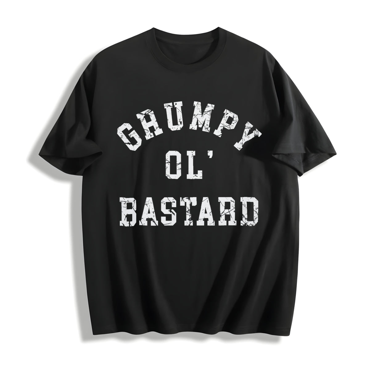 Grumpy Ol Bastard Cranky Grouchy Old Joke for Guys Classic Cotton T-Shirt in Black