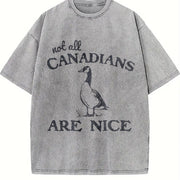 Canadian Goose for Spring Vintage Washed T-Shirt in Gray