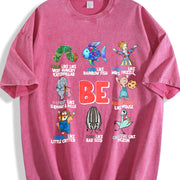 I Still Read Children's Books Teacher Vintage Washed T-Shirt in Red