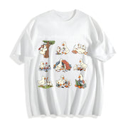 Outnumbered by Boys Goose Cotton T-Shirt in White