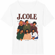 J. Cole Rap Cotton T-Shirt in White