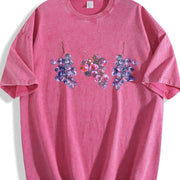 Grapes 90s Retro ® Y2k Grapes Cute Vintage Washed T-Shirt in Red