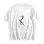 Silly Goose on the Loose Cotton T-Shirt in White