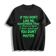 Mind Over Matter Bold Statement with Bold Text Cotton T-Shirt in Black