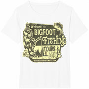 Bigfoot Search Gear Artist Designed Original Brand Cotton T-Shirt in White
