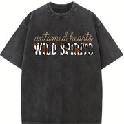 For Christmas a Water Vintage Washed T-Shirt in Black