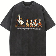 Fun Goose Christian Vintage Washed T-Shirt in Black