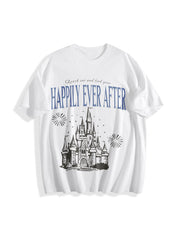 Happily Ever After Cotton T-Shirt in White
