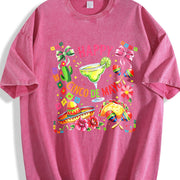 Happy Cinco de Mayo Vintage Washed T-Shirt in Red