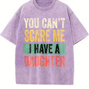 You Can't Scare Me Vintage Washed T-Shirt in Purple