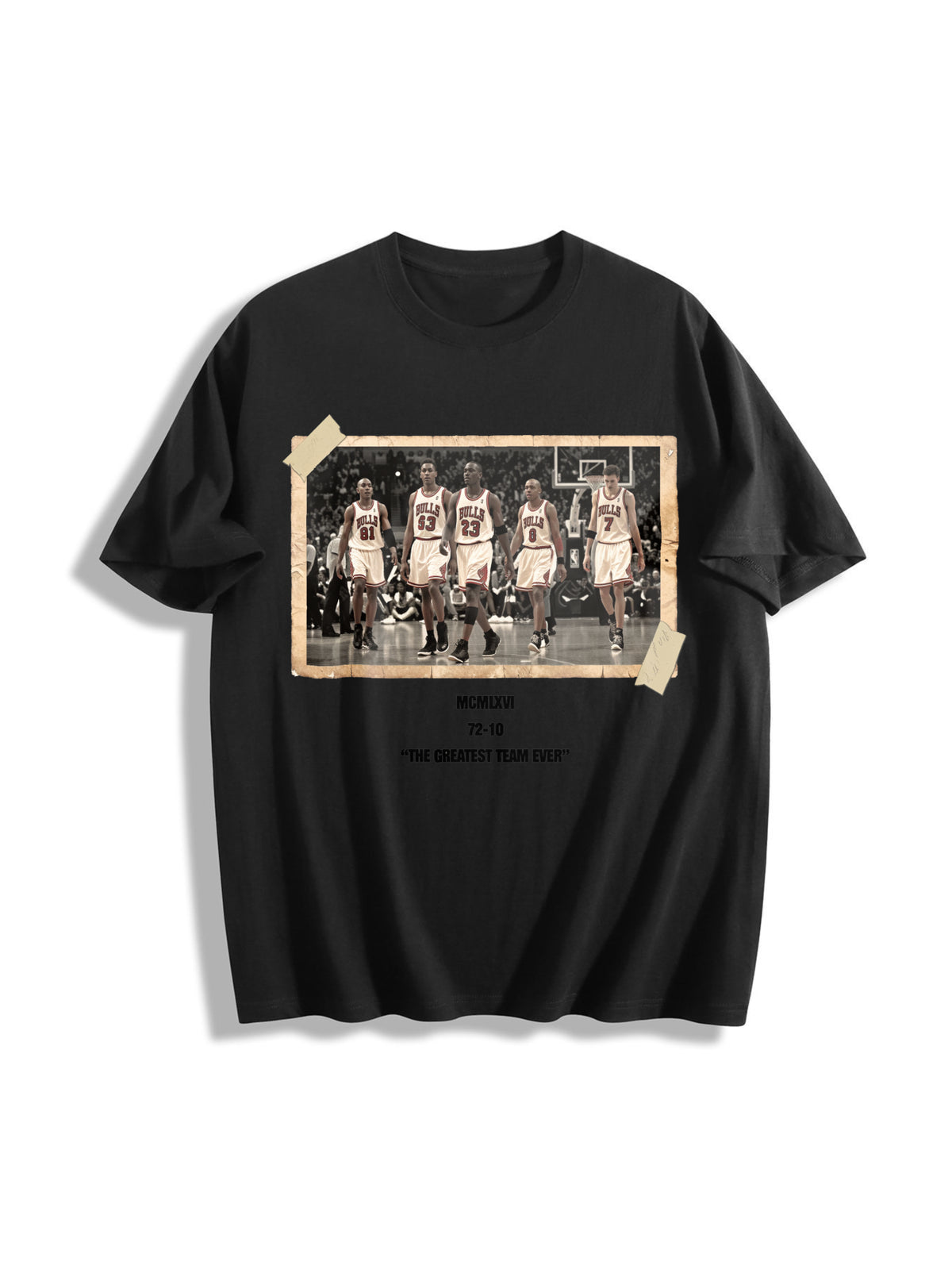 1996 Chicago Squad Cotton T-Shirt in Black