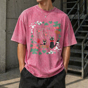 Anime Studio Ghibli Vintage Washed T-Shirt in Red