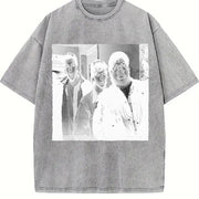 Chris Farley David Spade & Adam Sandler Comedy vintage washed oversized T-shirt in Gray