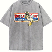 Forrest Bubba Shrimp Movie Classic movie Original vintage washed oversized T-shirt in Gray