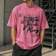 Para El Mundo Solo Eres un Papa Vintage Washed T-Shirt in Red