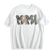 Camo Malard Duck Mama Cotton T-Shirt in White