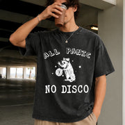 All Panic No Disco Vintage Washed T-Shirt in Black