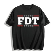 F*ck Trump Anti-trump Cotton T-Shirt in Black
