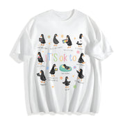 It’s Ok to Be Different Autism Goose Cotton T-Shirt in White