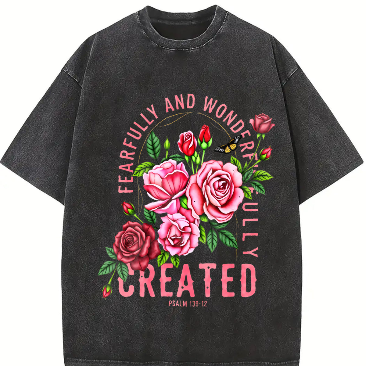 For the Spiritual Urban Explorer Coastal Granddaughter Vintage Washed T-Shirt in Black