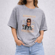 Babysitter Harrington vintage washed oversized T-shirt in Gray