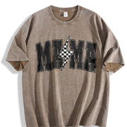Suddenly Appearing Mom Vintage Washed T-Shirt in Brown