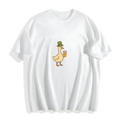 Off to Get a Little Silly Cotton T-Shirt in White