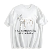 Premium I Am Contaminated with Radiation Cotton T-Shirt in White