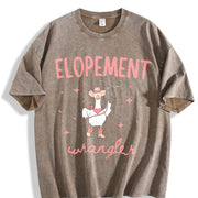 Elopement Expert ABA Therapist BCBA RBT Behavior Analyst Vintage Washed T-Shirt in Brown